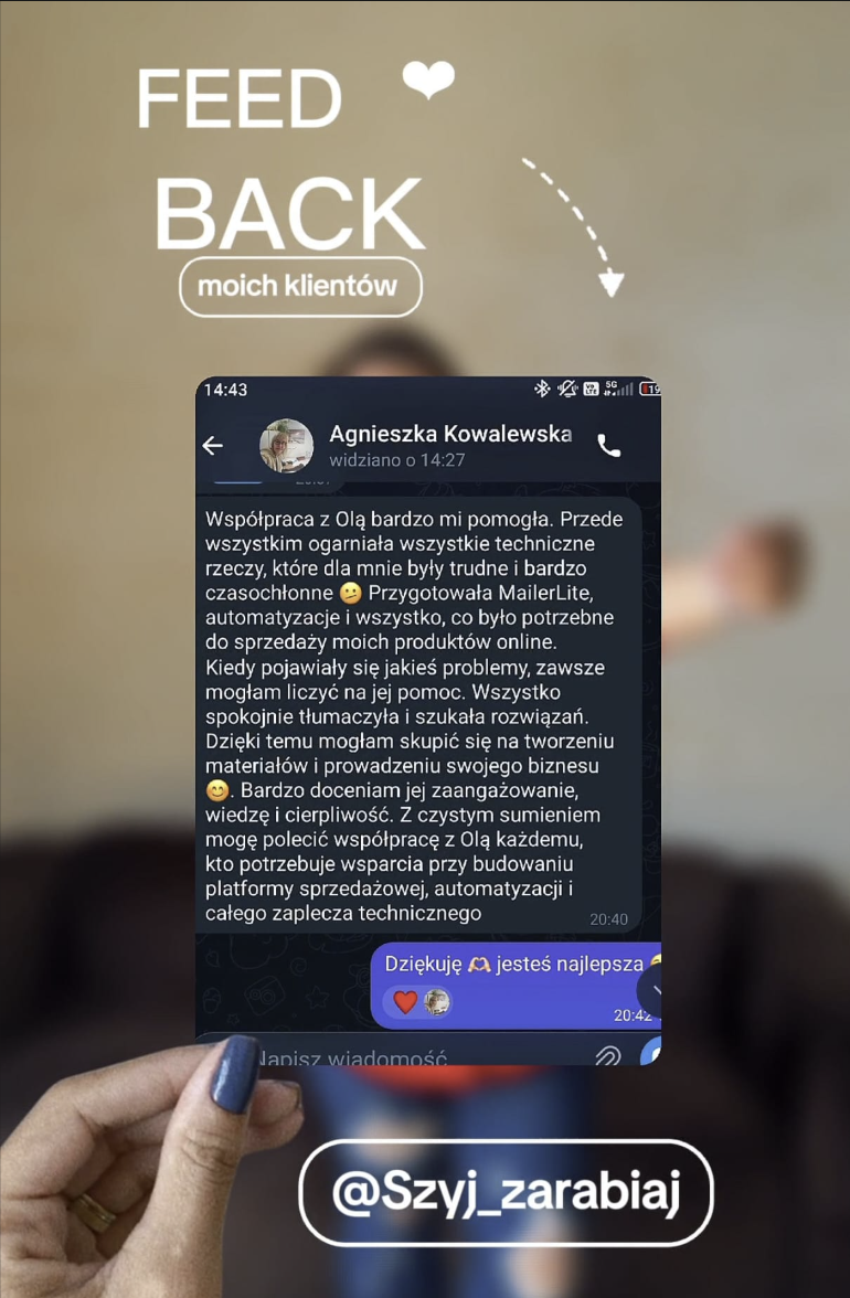 Opinia klientki